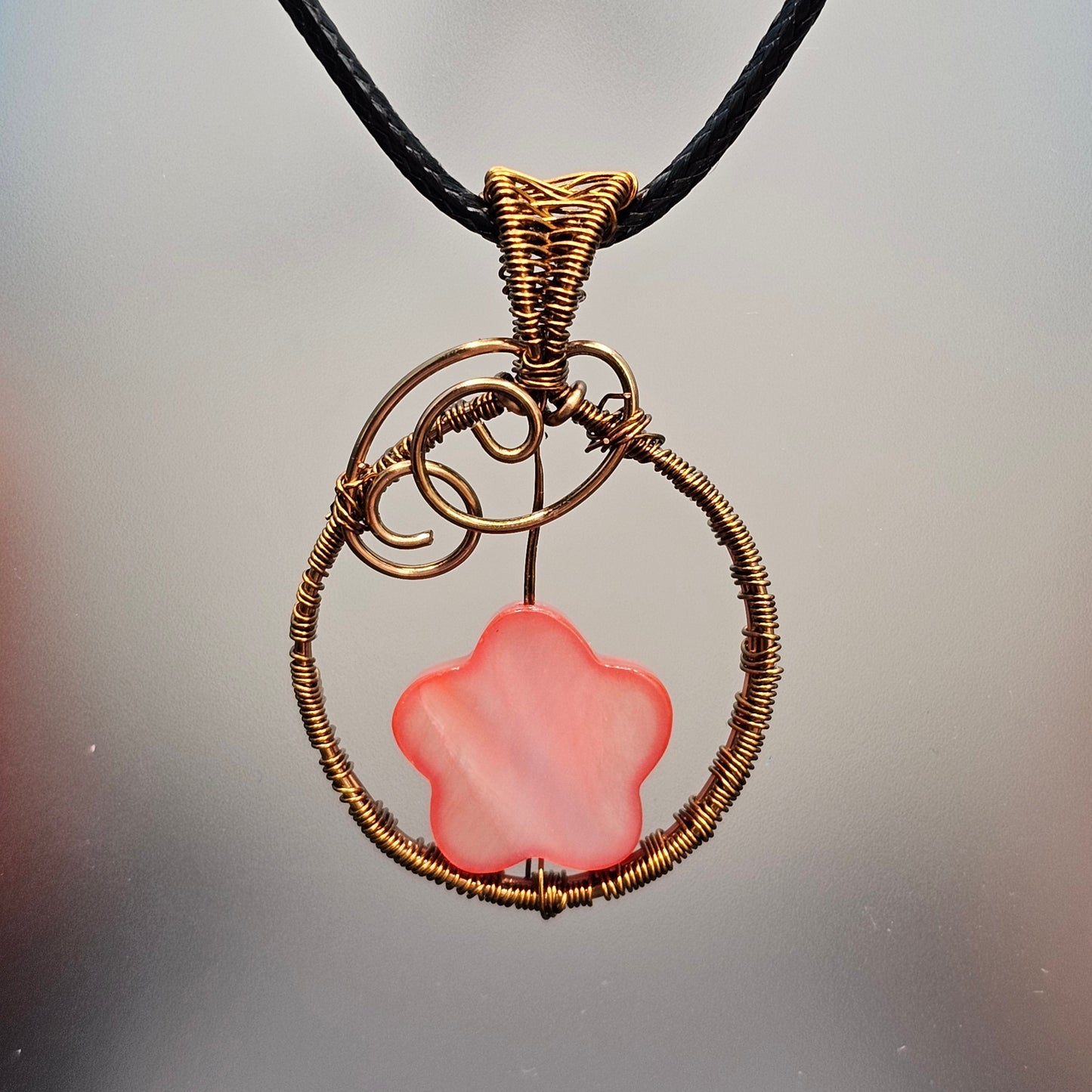 Peach Flower Pendant