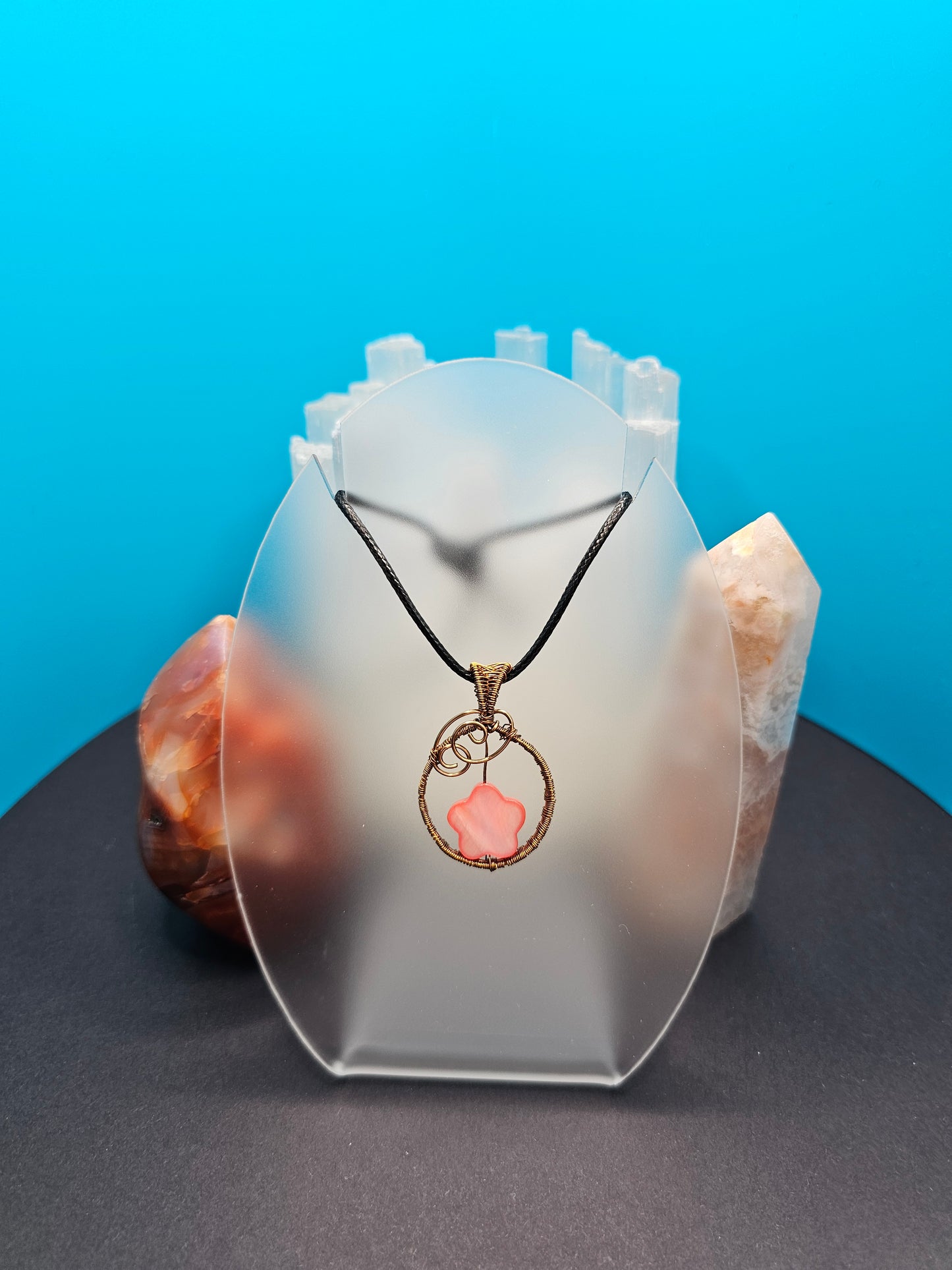 Peach Flower Pendant