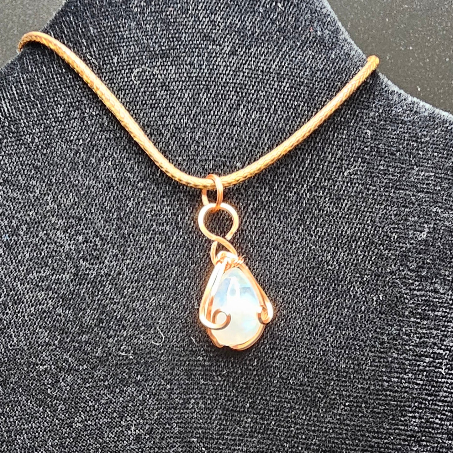 Petite Moonstone Teardrop Pendant