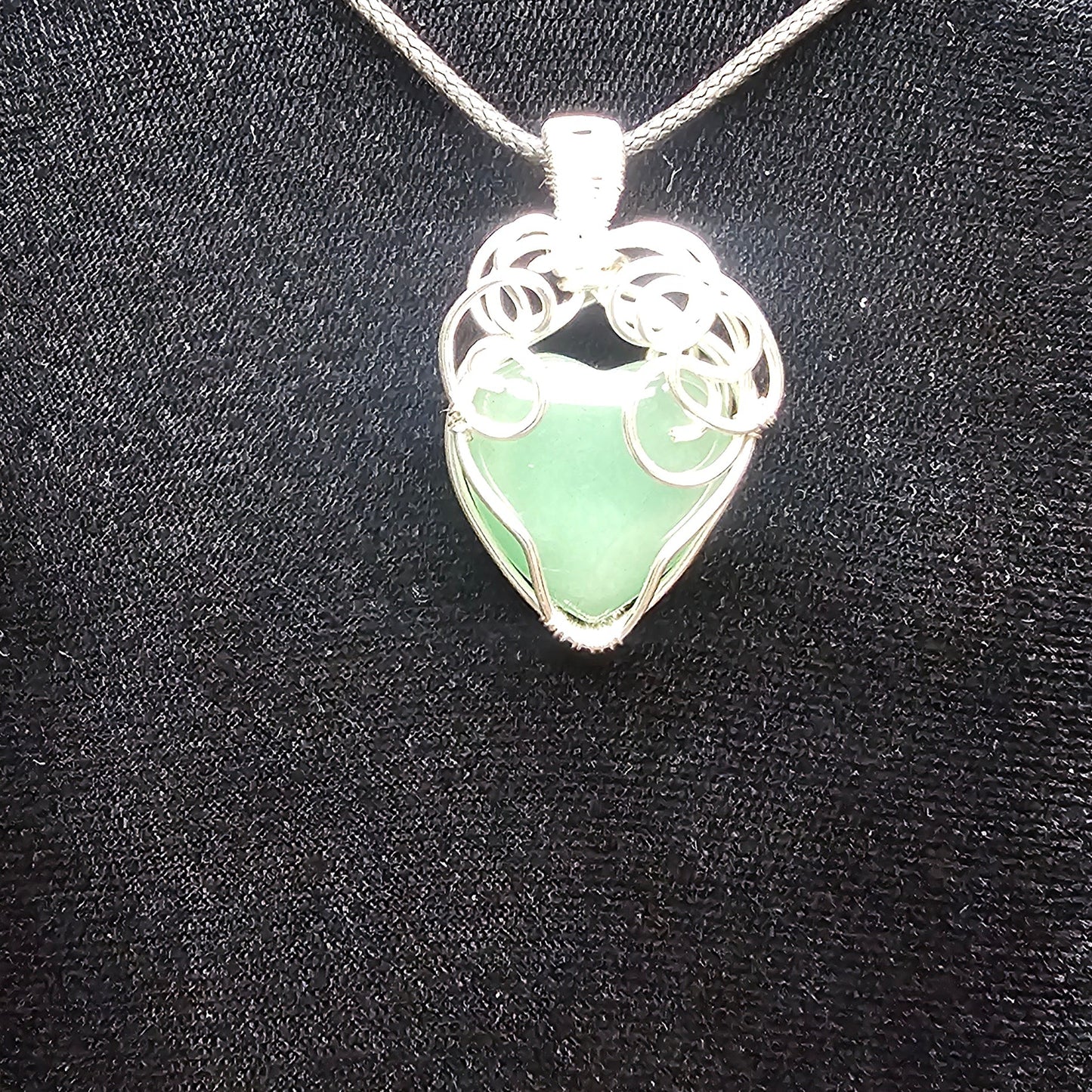 Green Aventurine Heart of Chaos Pendant