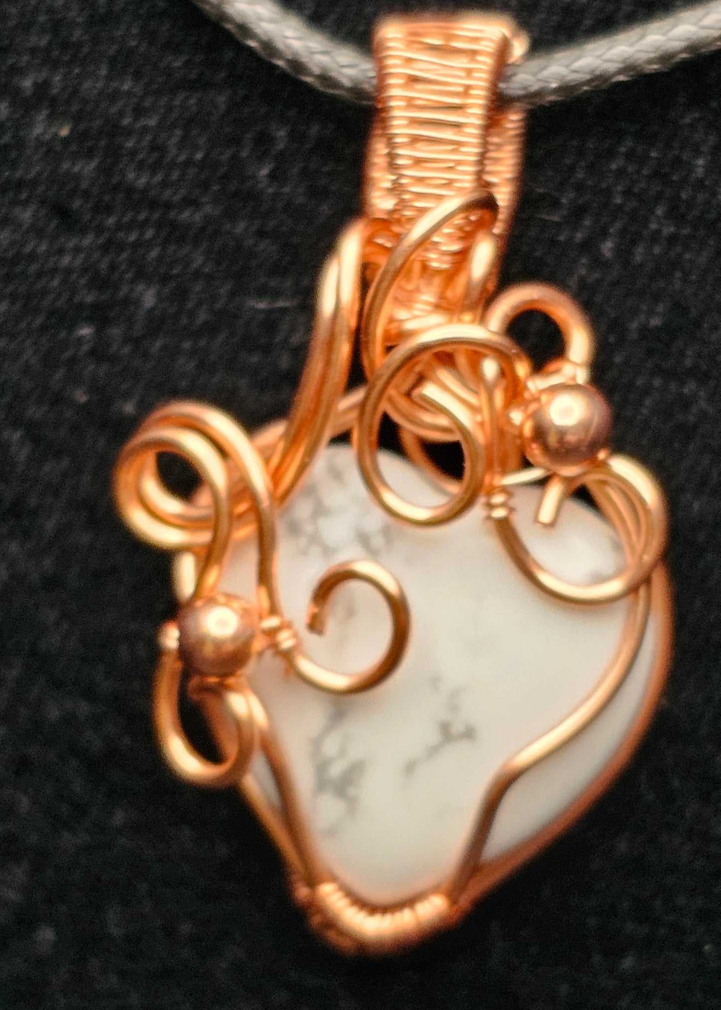 Howlite Heart of Chaos Pendant