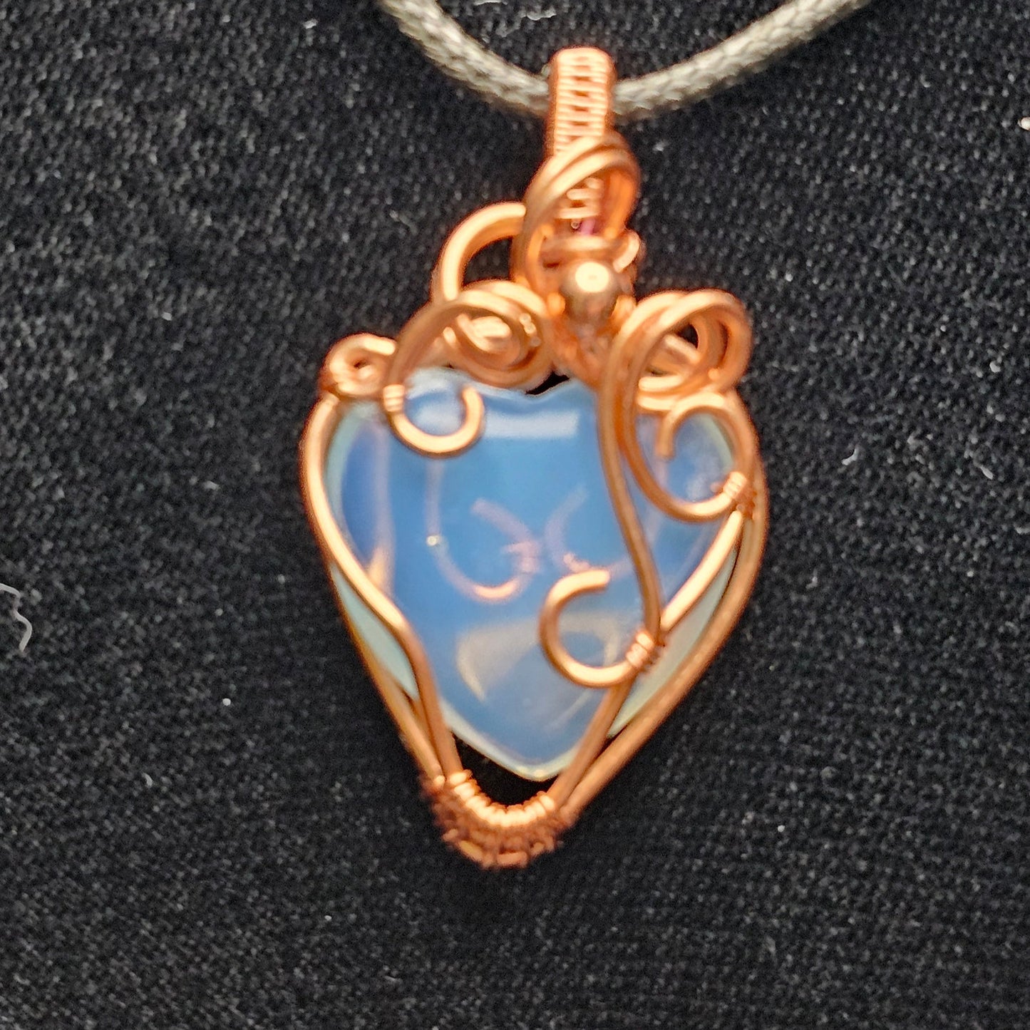 Opalite Heart Pendant