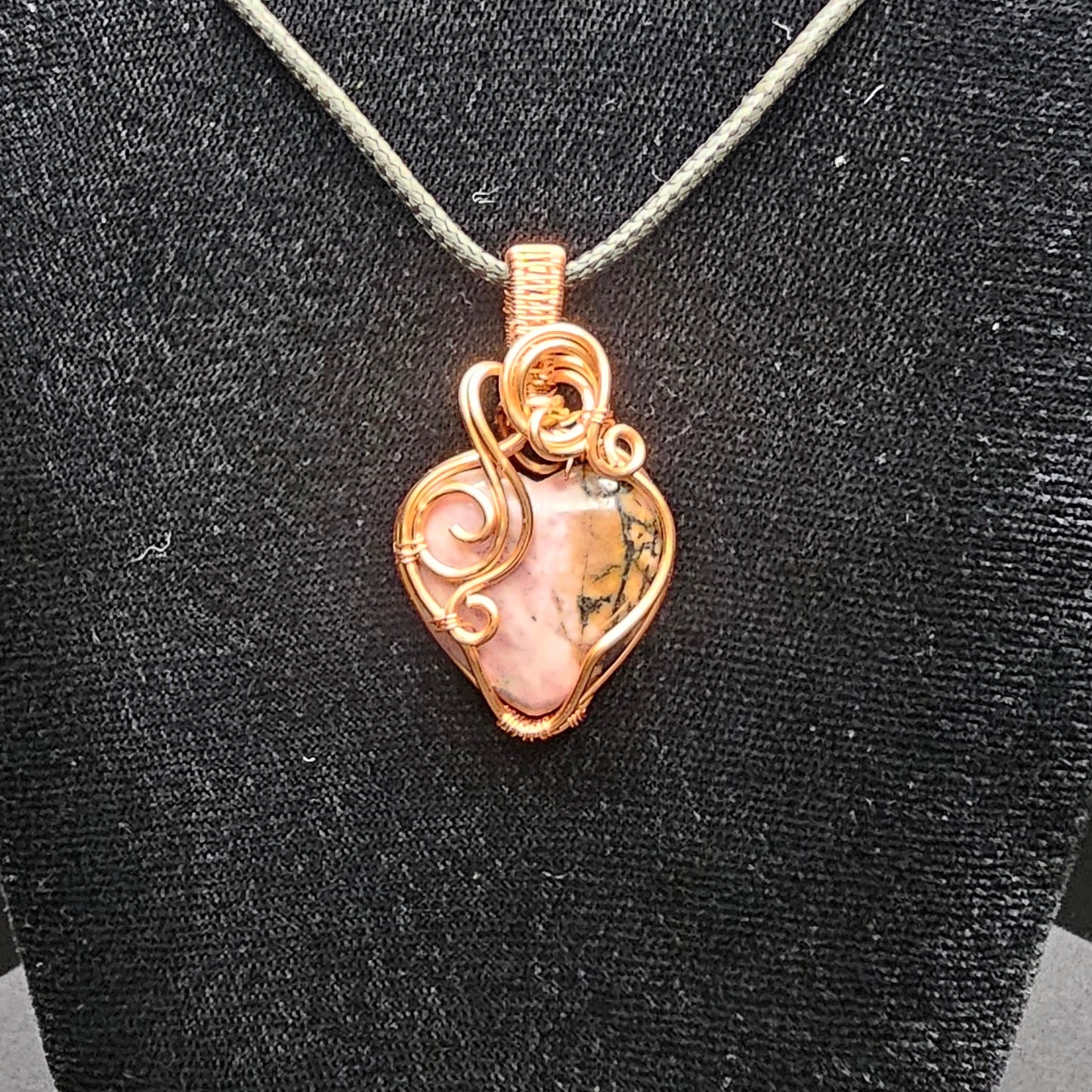 Unakite Heart of Chaos Pendant