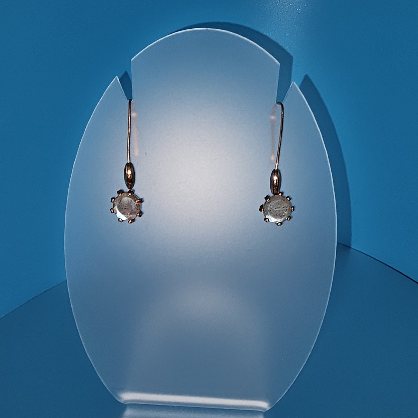 Labradorite Loves Copper Dangle Earrings