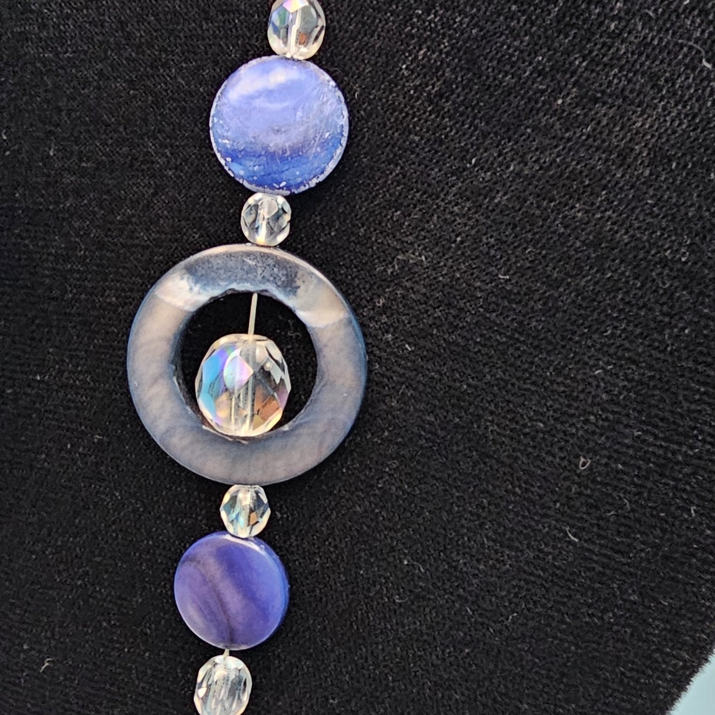 Shades of Blue and Silver Pendant