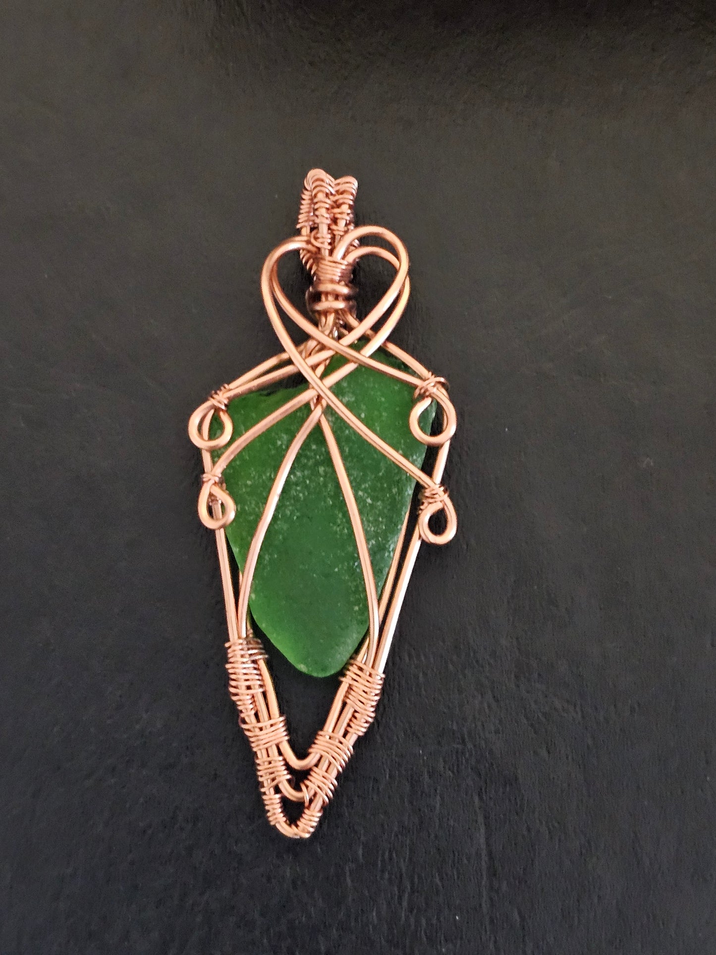 Alexa Rae Green Sea Glass Pendant