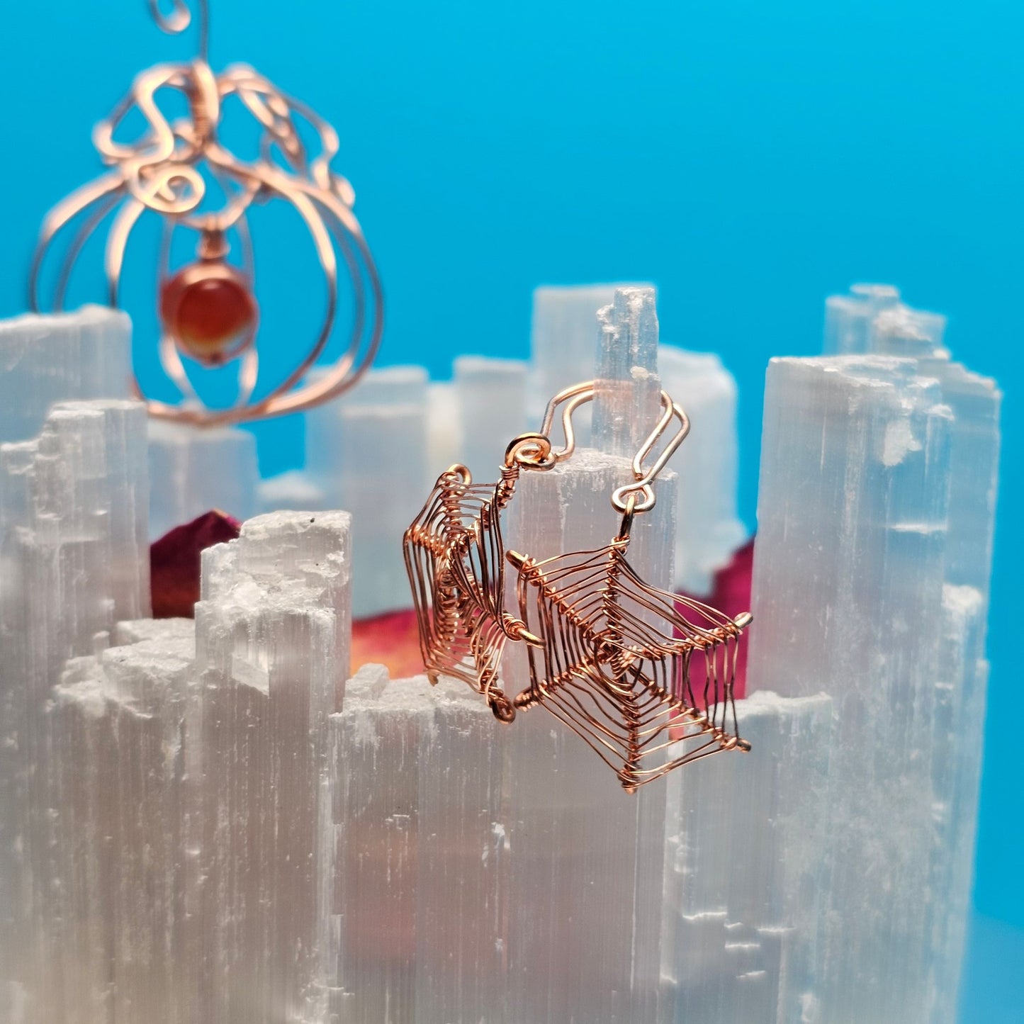 Spider Web Earrings