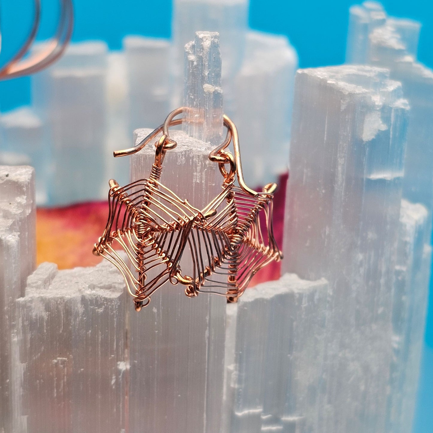 Spider Web Earrings