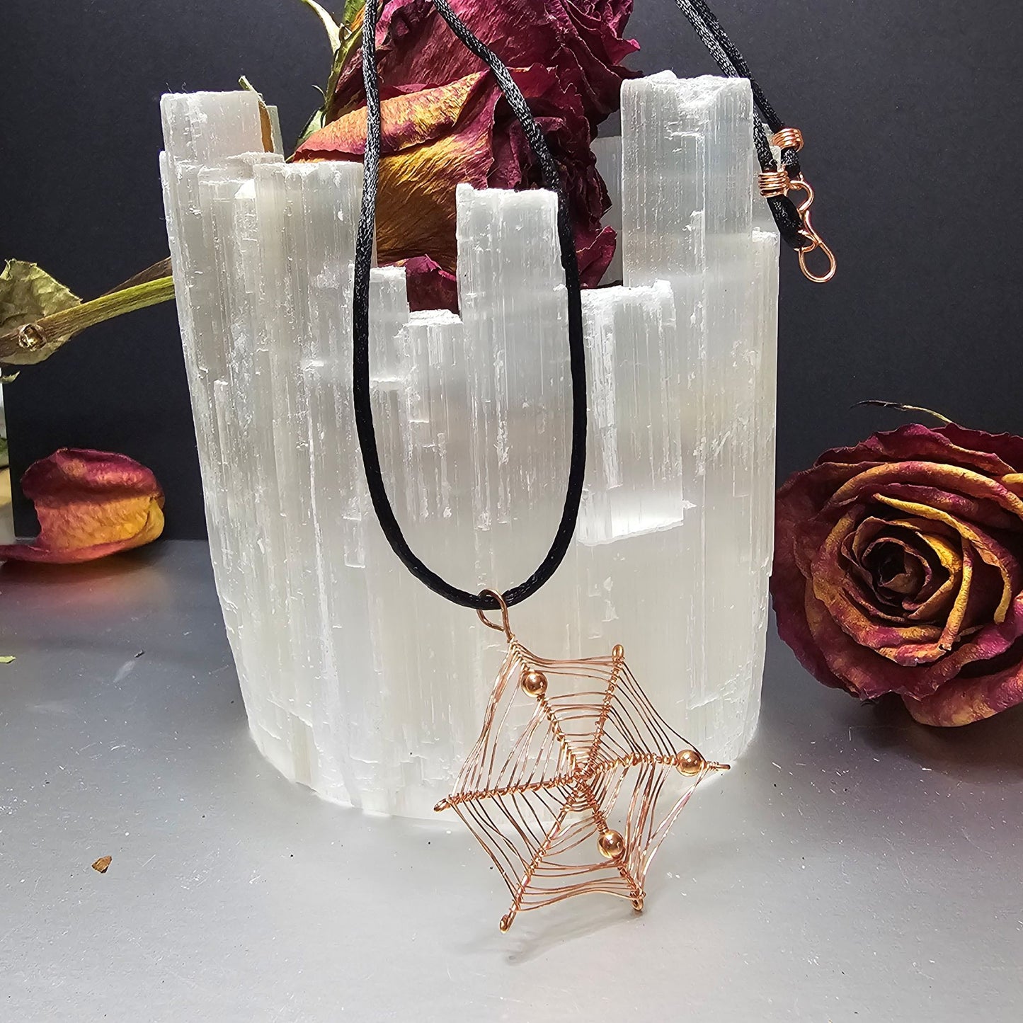 Decorated Spider Web Pendant