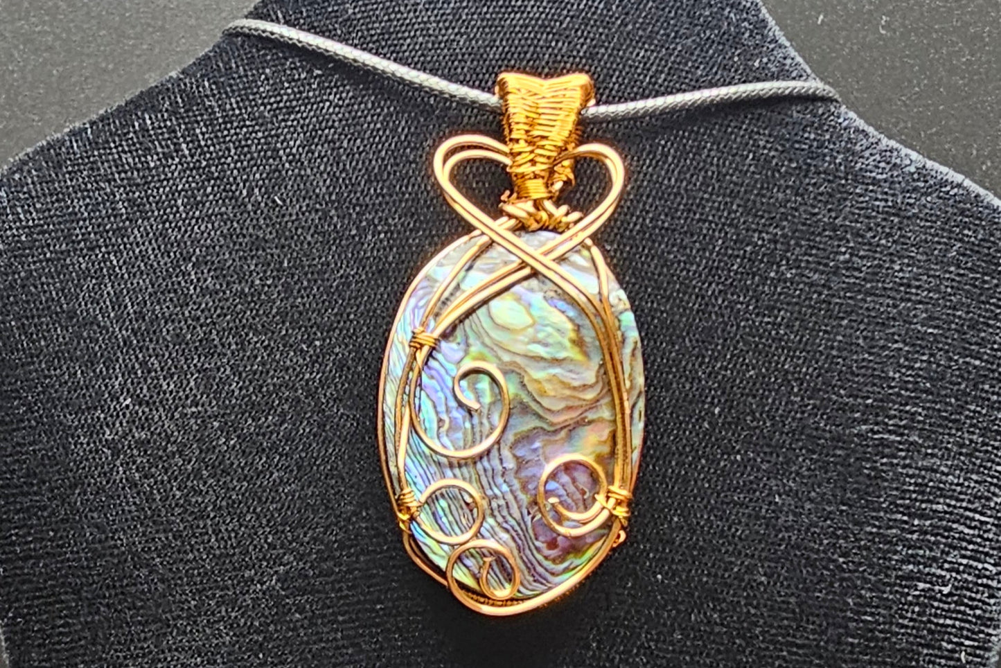 Abelone Shell Antique Copper Pendant
