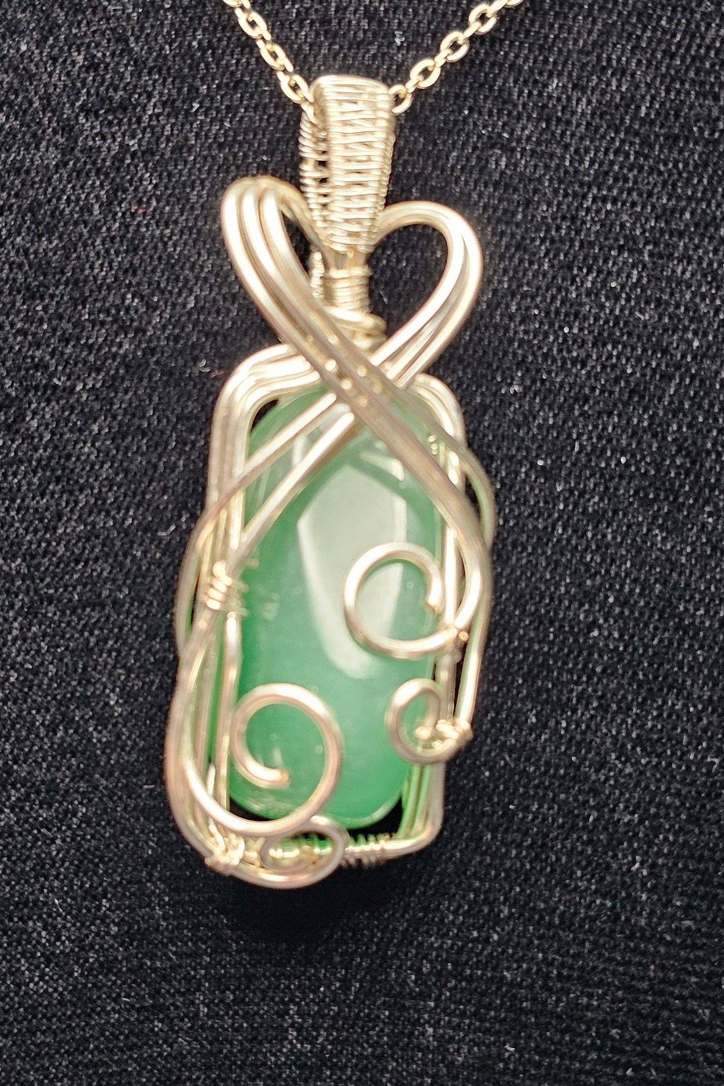 Green Aventurine Large Oblong Beauty Pendant