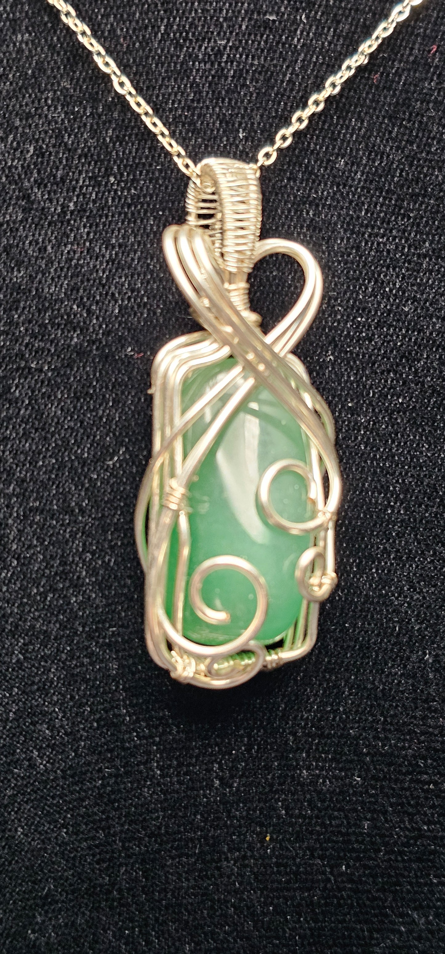 Green Aventurine Large Oblong Beauty Pendant