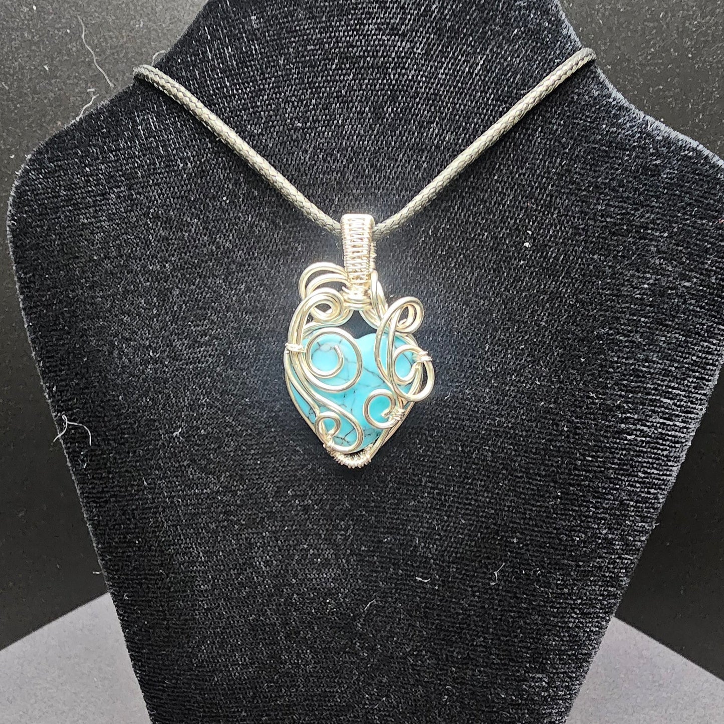 Turquoise Heart of Chaos Pendant