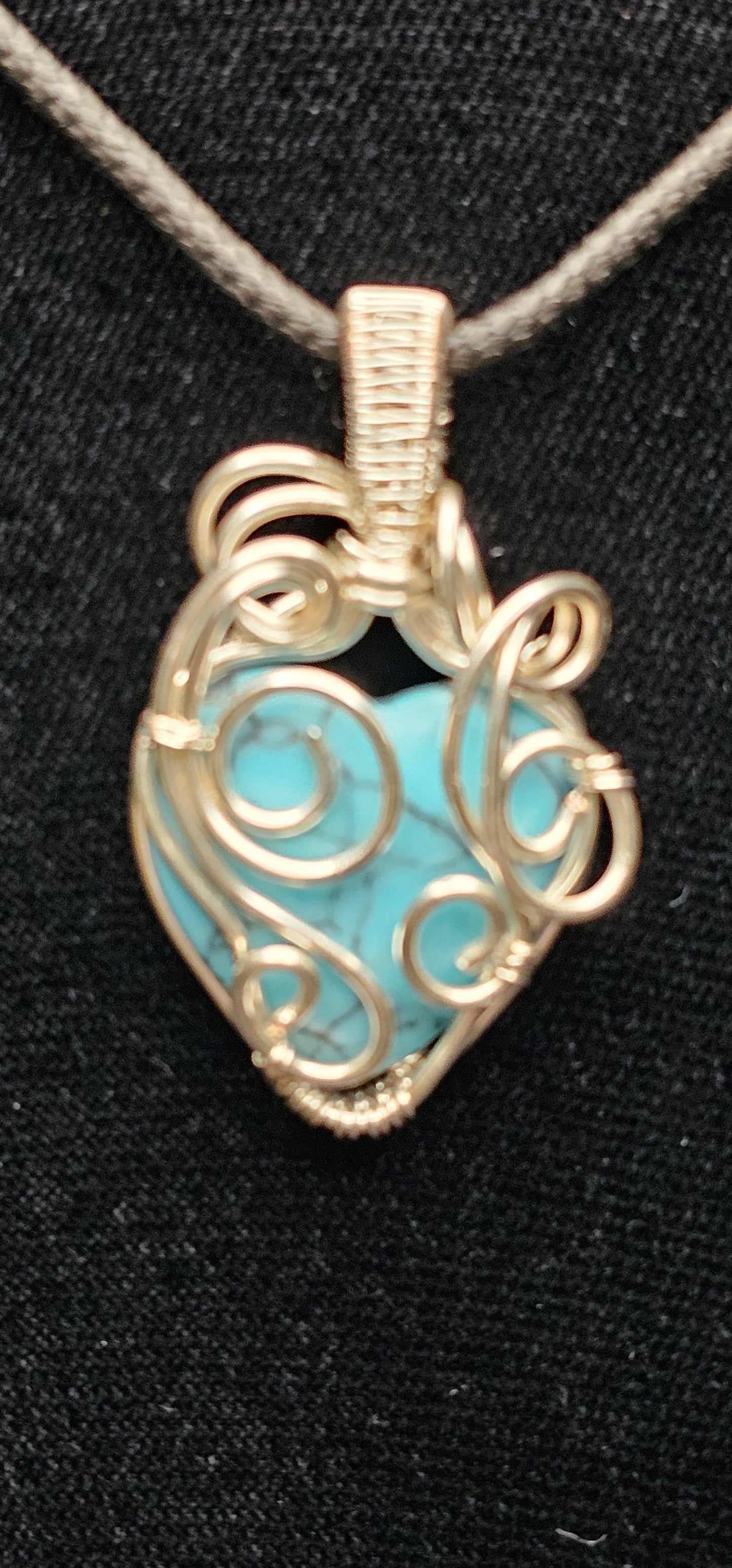 Turquoise Heart of Chaos Pendant