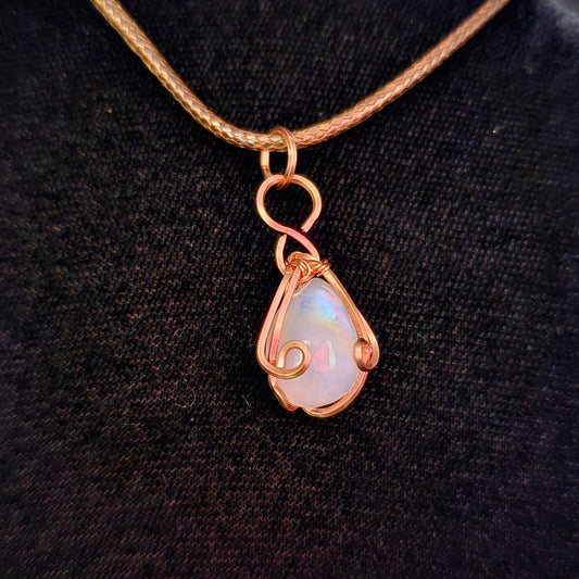 Petite Moonstone Teardrop Pendant