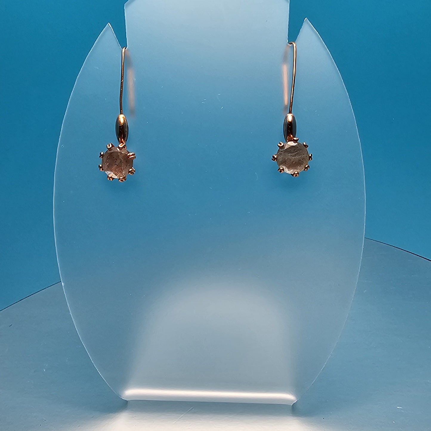 Labradorite Loves Copper Dangle Earrings
