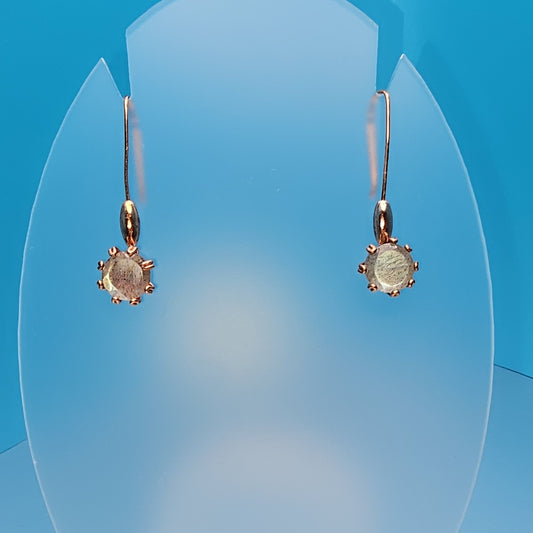 Labradorite Loves Copper Dangle Earrings