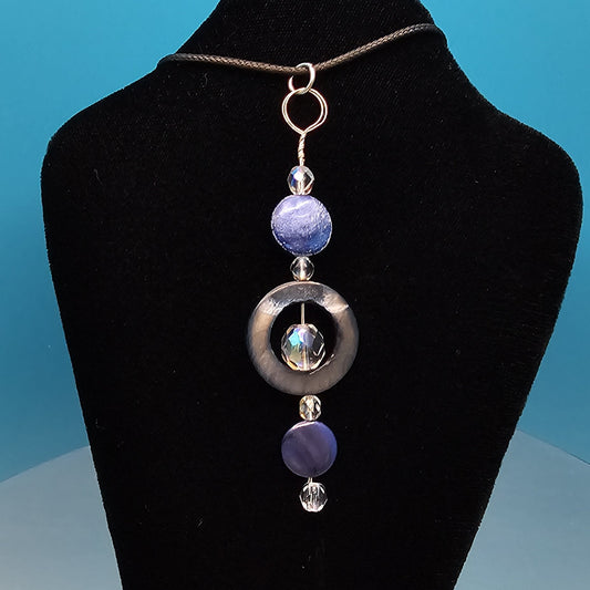 Shades of Blue and Silver Pendant