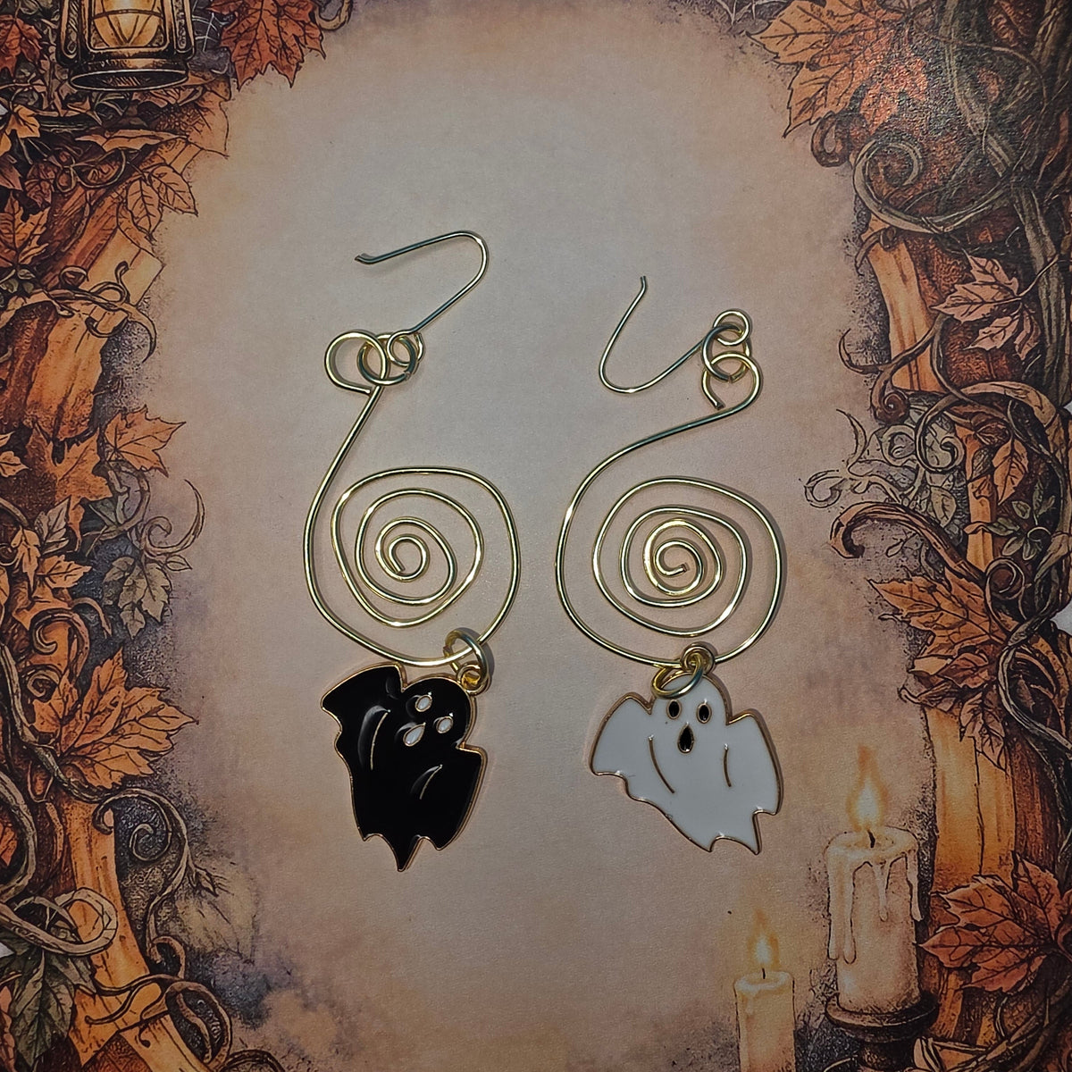 Golden Ghosts Earrings