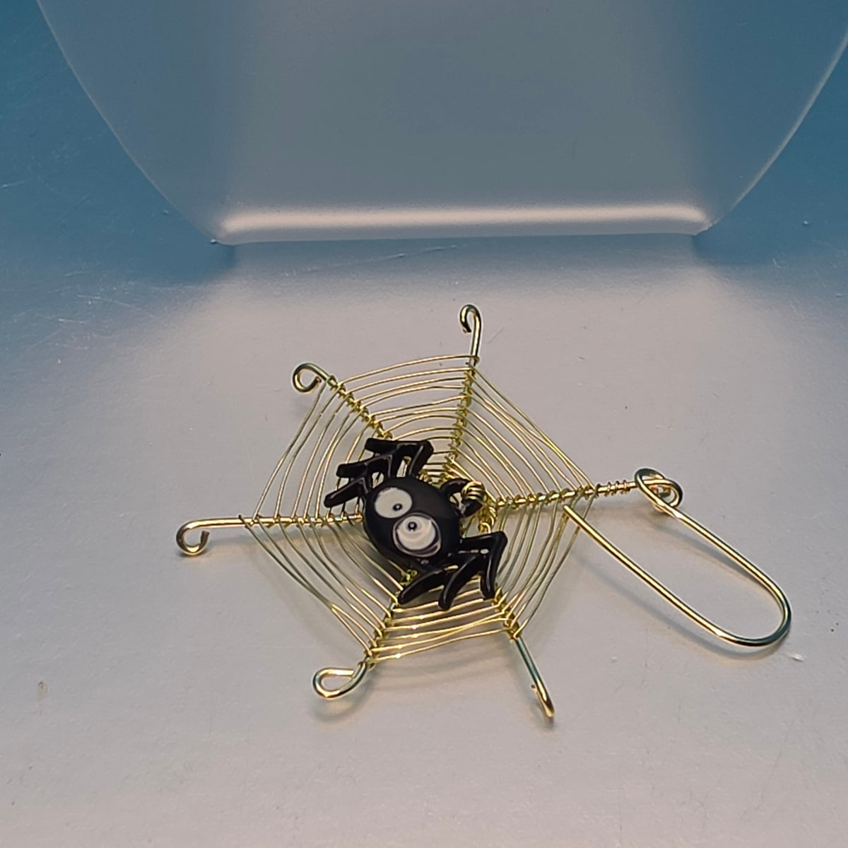 Gold and a Spider Earrings