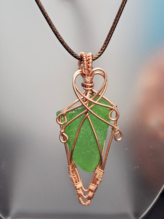 Alexa Rae Green Sea Glass Pendant