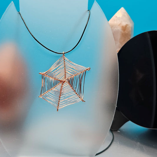 Spider Web - Copper and Black