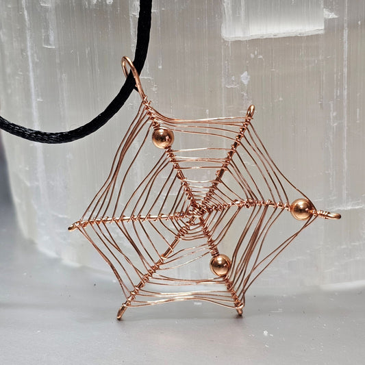Decorated Spider Web Pendant