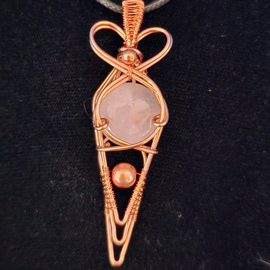 Rose Quartz Point Pendant
