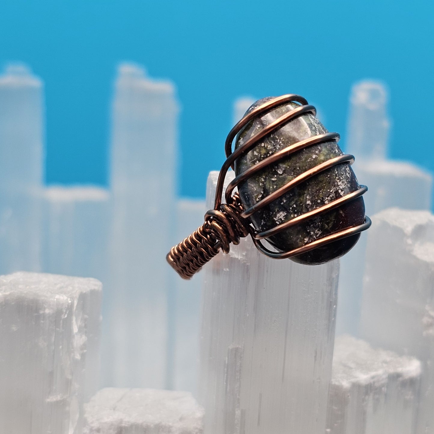 Dragons Blood Antique Copper Ring - Size 9.5